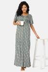 Naiduhall Cotton Full Length Nightdress - Light Green — thumbnail 5